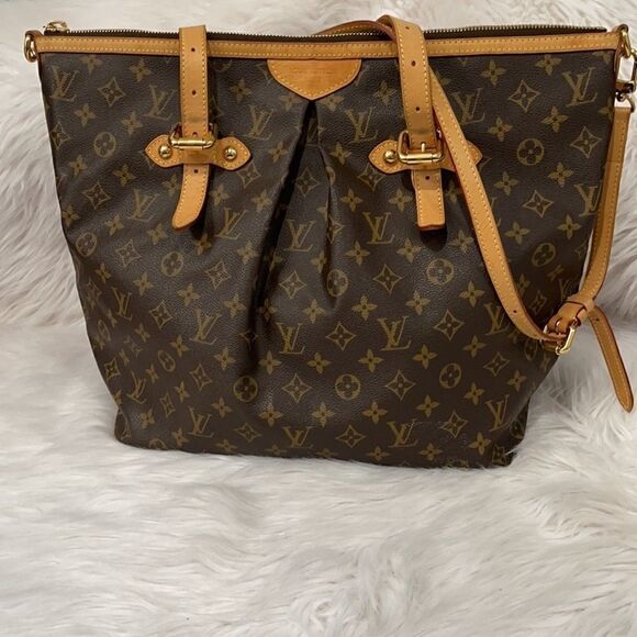 Louis Vuitton Monogram Palermo GM Shoulder Tote Bag - Discontinued, Authentic - Picture 1 of 16